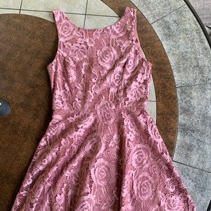 Rose Lace Flower Dress S